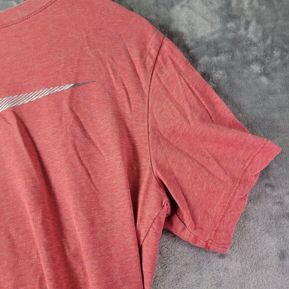 Nike Mens Dri Fit Red Short Sleeve Athletic T Shirt M Activewear Running Gym - Picture 4 of 8